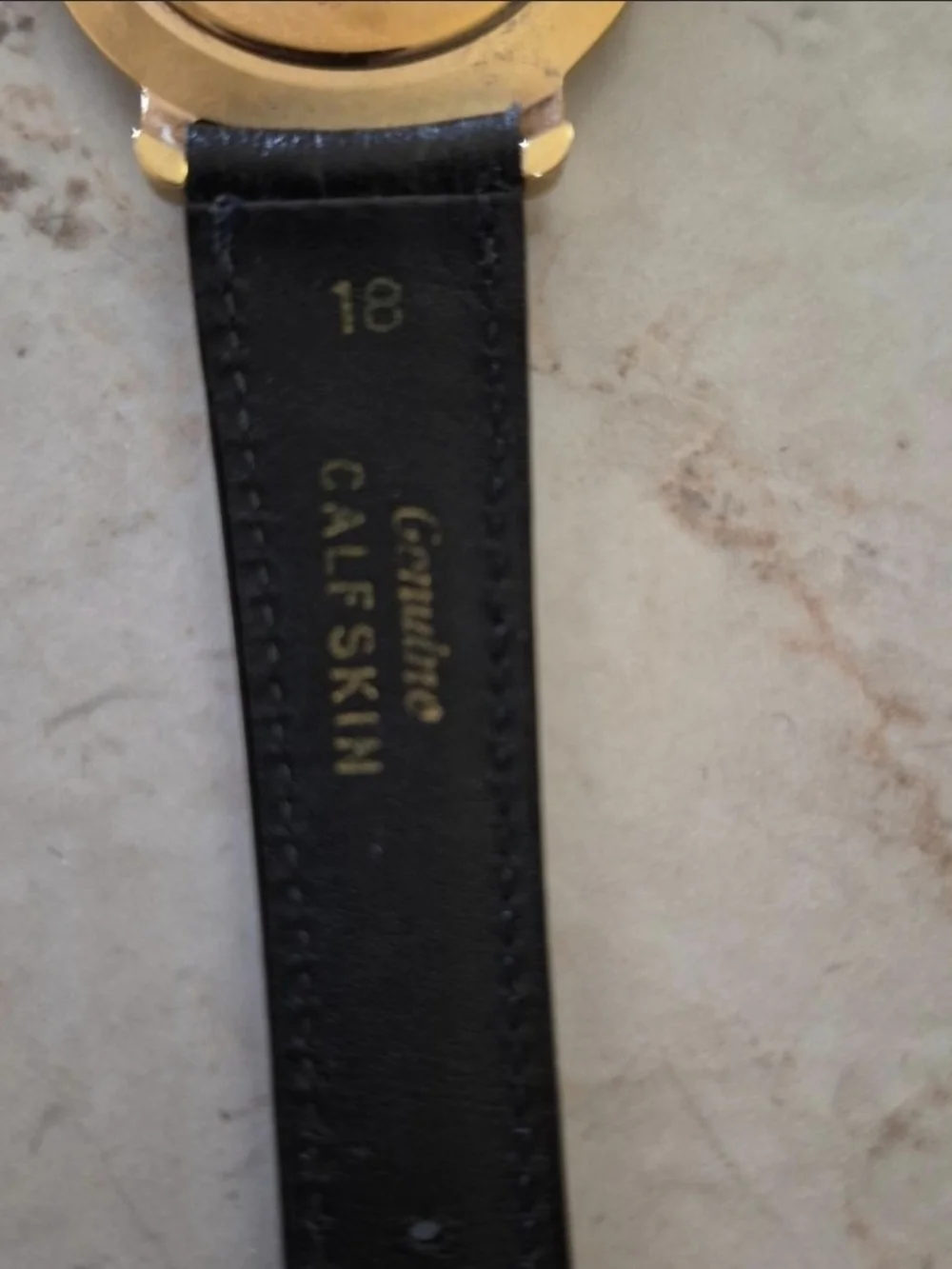 *WORKING Vintage FENDI 400G Orologi watch with black calfskin leather strap